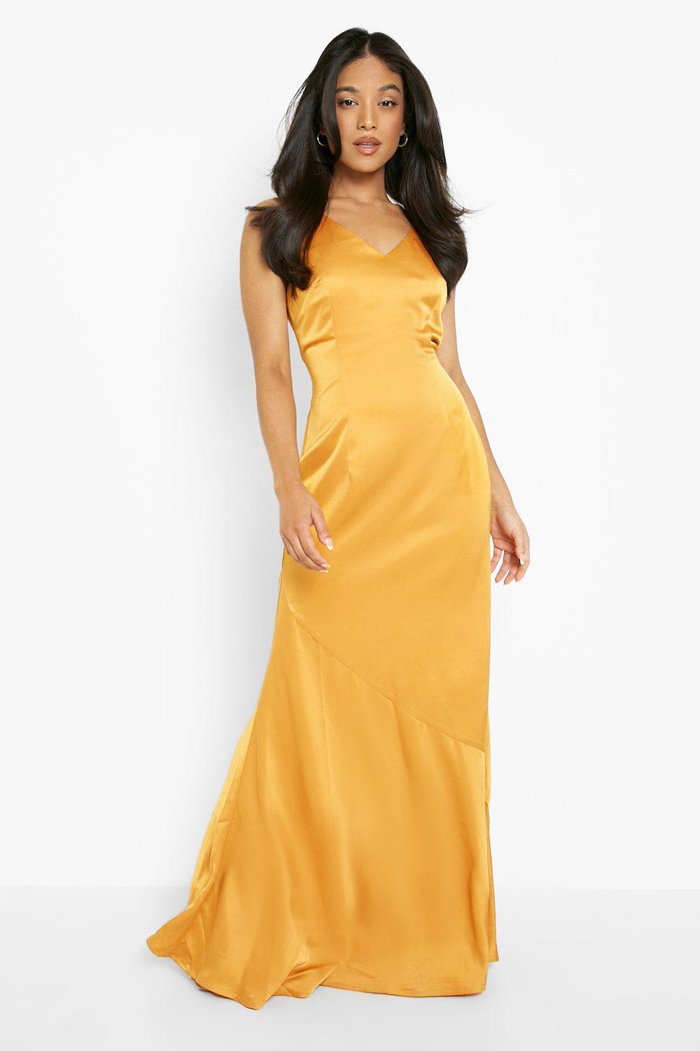 Petite silk outlet maxi dress